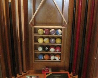 Olhausen 8 ft Pool Table with all accessories in like new condition.