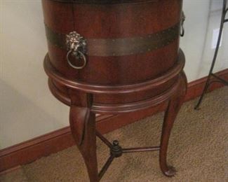 Marble topped wine cooler.