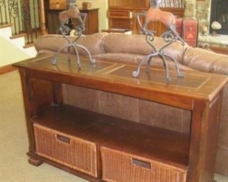 Matching Tables with storage bins.