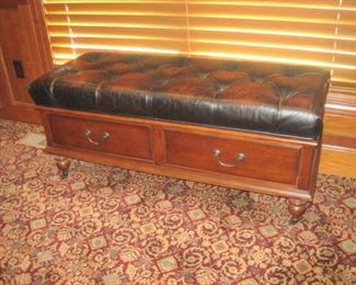Bench with storage.