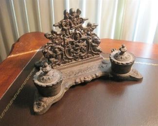 Inkwell / Letter Holder.