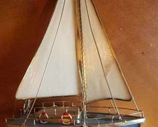 Stain glass sailboat