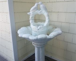 Cement Fountain Bird Bath