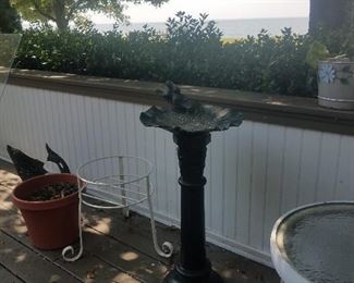 Metal Bird Bath