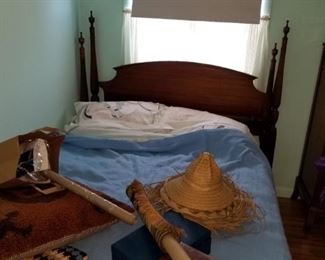 Two antique headboards 