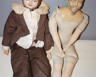 Very Old Antique Male Dolls