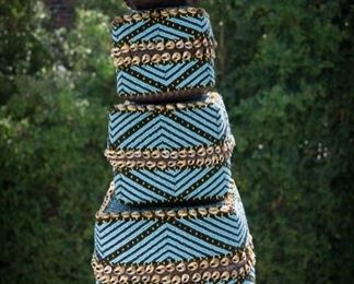 Set of 5 hand beaded boxes $150