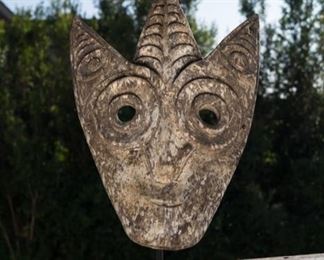 Wood tribal mask 