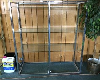 This glass display shelf is off-site about 1 mile from the sale.