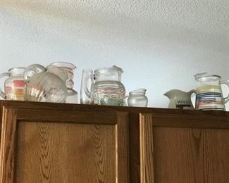 Antique water pitchers from the 50's