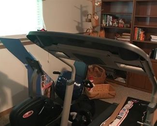 Treadmill and exercise bike 