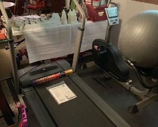 Tread Mill, exercise ball, Large assortment of decorative boxes