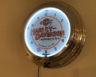 Harley Davidson Clock