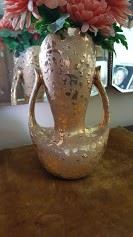 Weeping gold 1950s planter