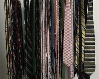 Ties, and so many men's clothing & nice quality men's shoes  all pressed and back from Cleaners! Stay tuned for more photos - nice ladies clothing as well