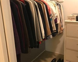 NICE LADIES CLOTHES/ LAUREN -TALBOT/ SIZE MED SHOES SIZE 7, HATS