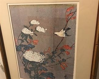 ORIENTAL SCENE PICTURE SIGNED CHINESE ARTIST CHIN WENG