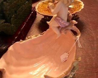 19th C. German shell  dish