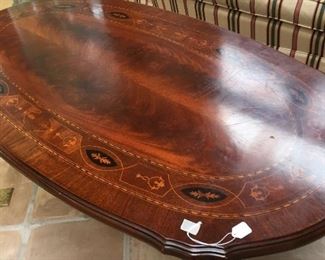 Inlaid coffee table