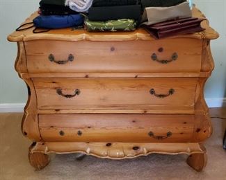 Women's handbags & wood 3-drawer chest