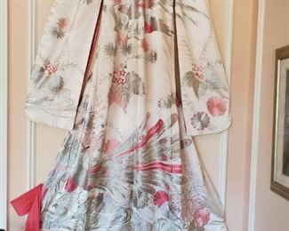 Beautiful handcrafted oriental kimono