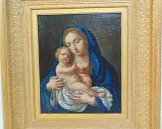 Oil, Madonna Child