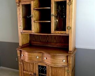 Solid oak hutch 