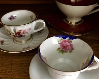 Vintage teacups & saucers