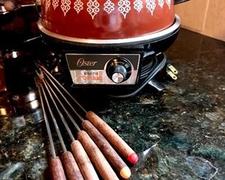 Vintage fondue pot