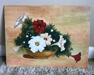 Hand painted and signed pieces by our client, the homeowner herself!