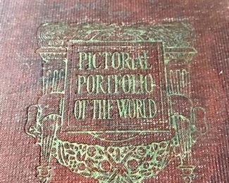 Pictorial Portfolio of the World antique book