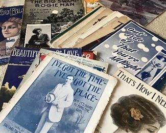 Antique sheet music