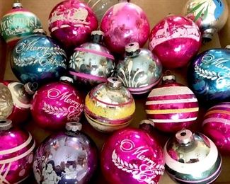 Vintage Christmas ornaments