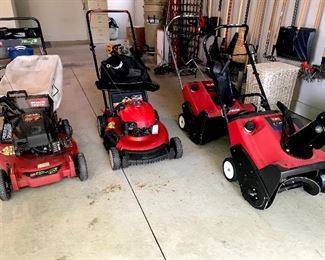 Lawn mowers & snow blowers