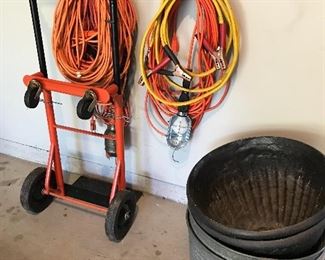 Dolly, extension cords