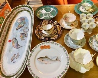 Victoria Chech Porcelain & Tea Cups from 1940's to 1970's
