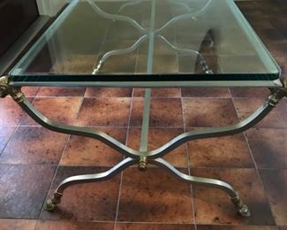 MAISON JANSEN COFFEE TABLE - FRENCH DIRECTOIRE STYLE - VINTAGE  - RAMS HEAD MOTIF