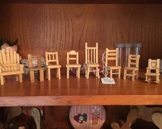 Tiny chairs handmade