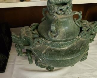Huge and Heavy Jade Stone Chinese Censor