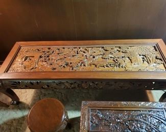 Heavily Carved Table