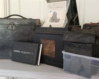 Antique camera  3-A Graft...with many accessories