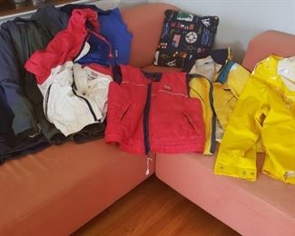 Jackets belonging to Doug...several America Cup