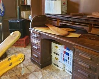 Antique roll top desk