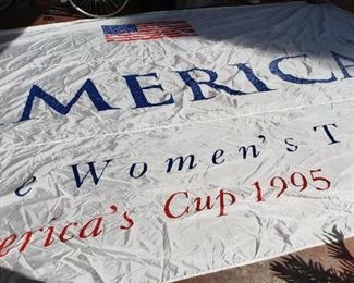 First Woman Team America's Cup Sail Banner