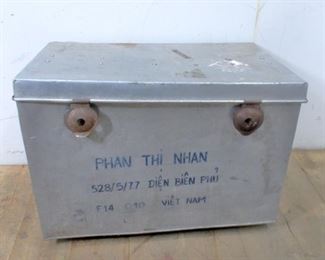 Metal latching crate from Vietnam