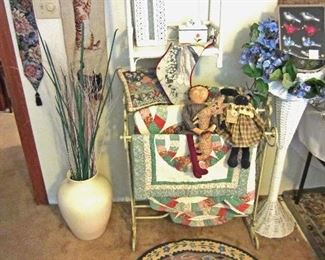 Quilts (all sizes ... some vintage some new)  throw rug, floor accessories