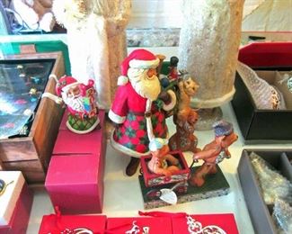 Table top ornaments, and Lenox crosses