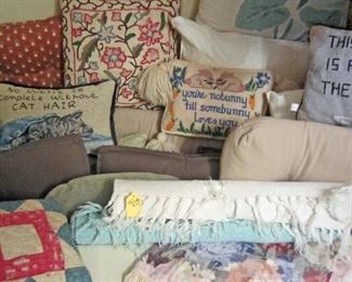 More decorative and bed pillows