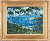 Karl Dempwolf (b. 1939) Californian
POINT LOBOS PINES, oil painting on canvas, signed lower left, 14 x 18”, framed, in very good studio condition.