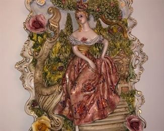 Italian porcelain wall plaques......